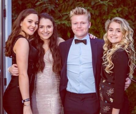 Megan Ramsay with her siblings.